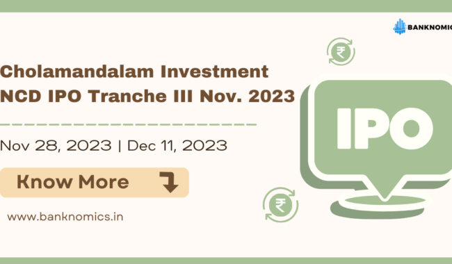 Cholamandalam Investment NCD IPO
